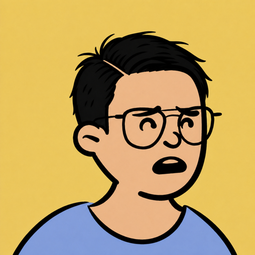 少しボサボサの七三分けをした古手川の手描きアイコン